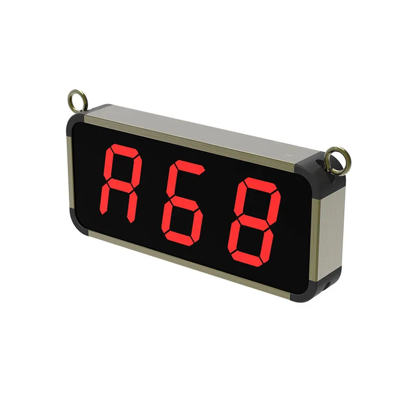 TableTap Nexus LED display receiver showing a table number